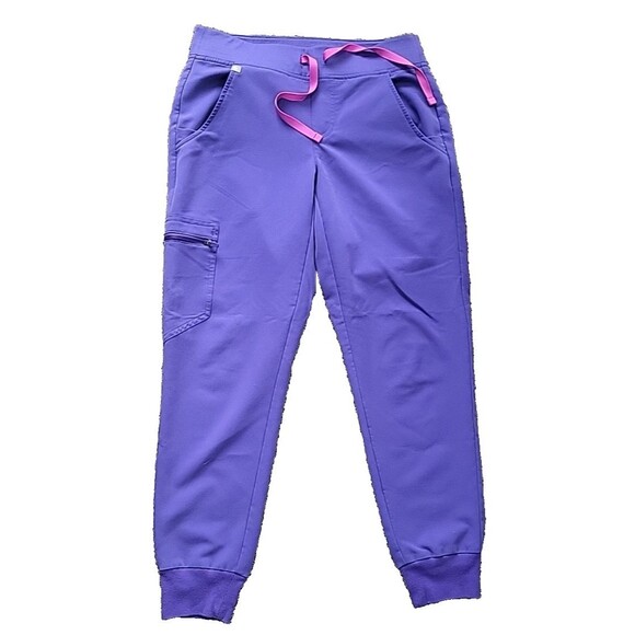 Figs Zamora joggers scrub pants in color amethyst purple size XS Petite length - Picture 6 of 14